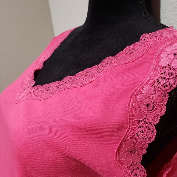 KAREN SCOTT pink top - Picture 3 of 6